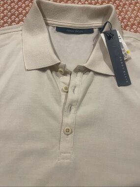 Perry Ellis Men's Ivory Polo Shirt